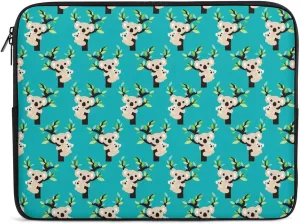 Koala Bear Eucalyptus Tree Personalized Laptop Bag Business Casual Laptop Case Slim Computer Bag Briefcase
