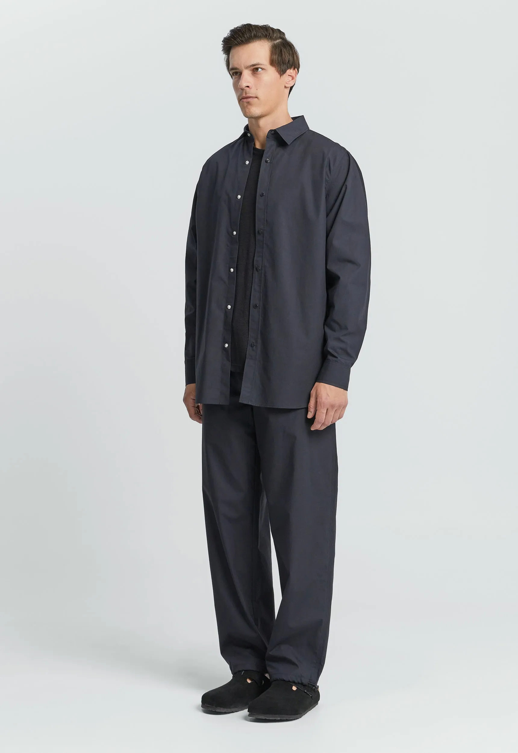 Laze Cotton Shirt - Black