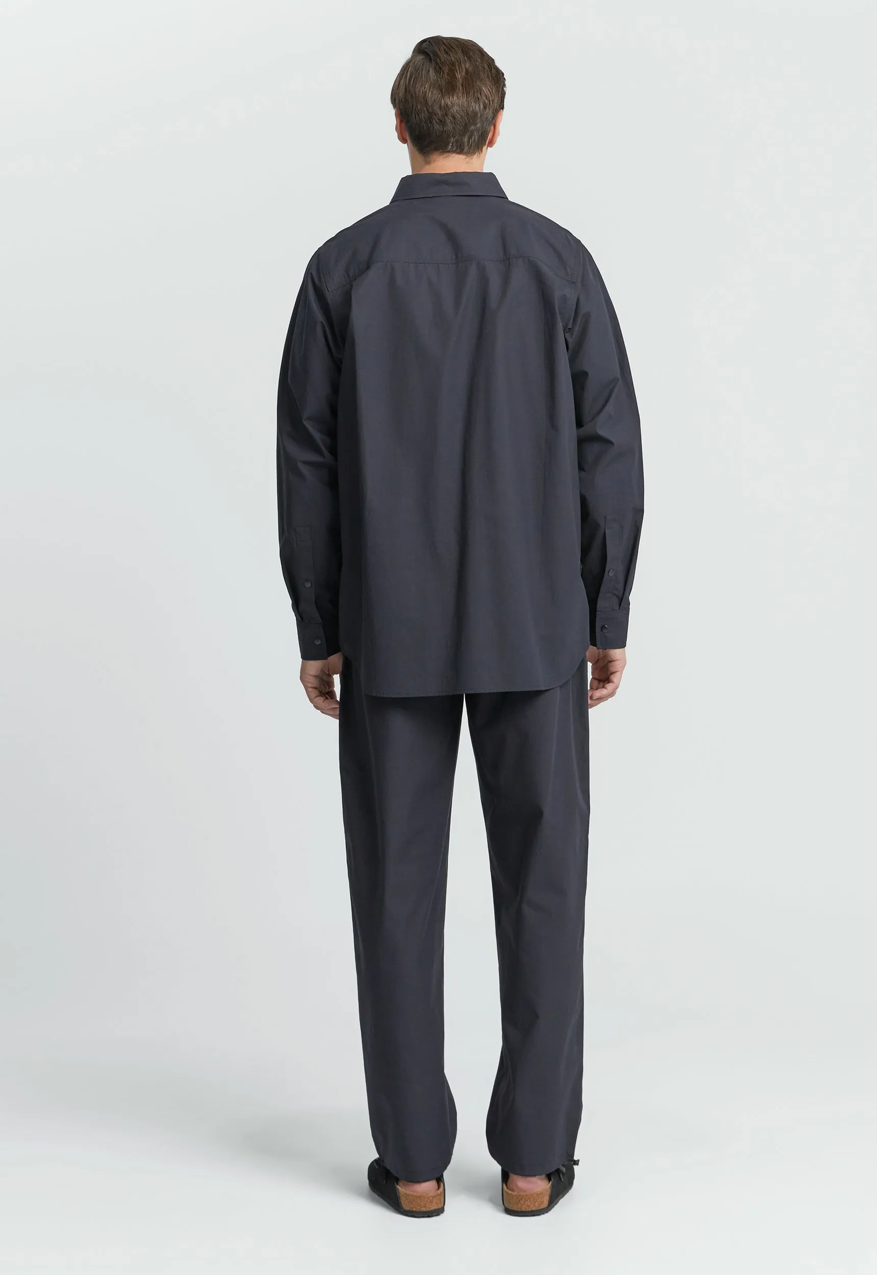 Laze Cotton Shirt - Black