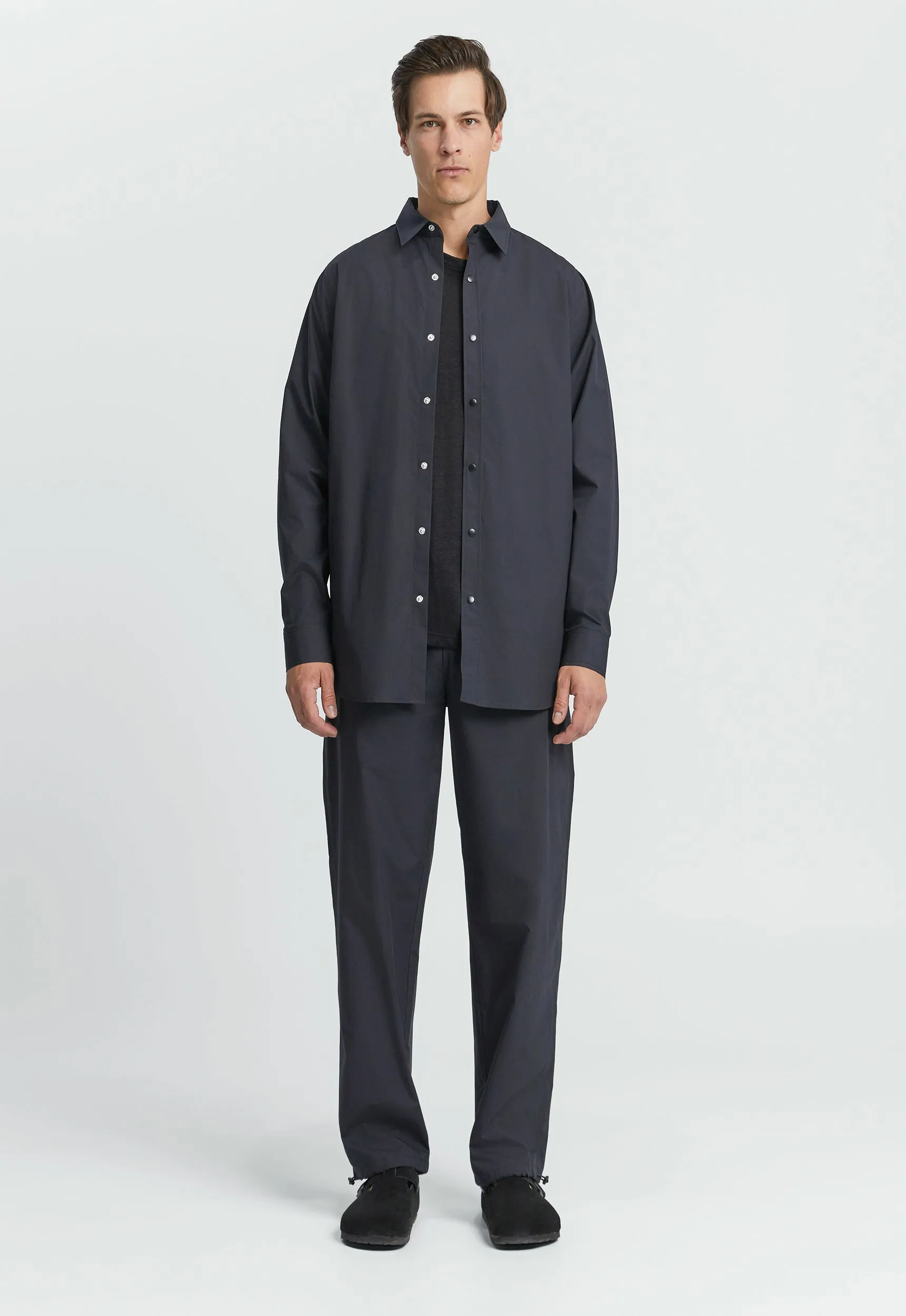 Laze Cotton Shirt - Black