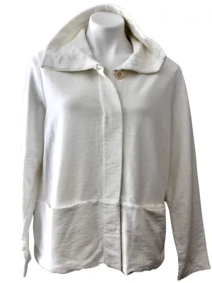 Light Summer Ivory Sweatshirt Jacket