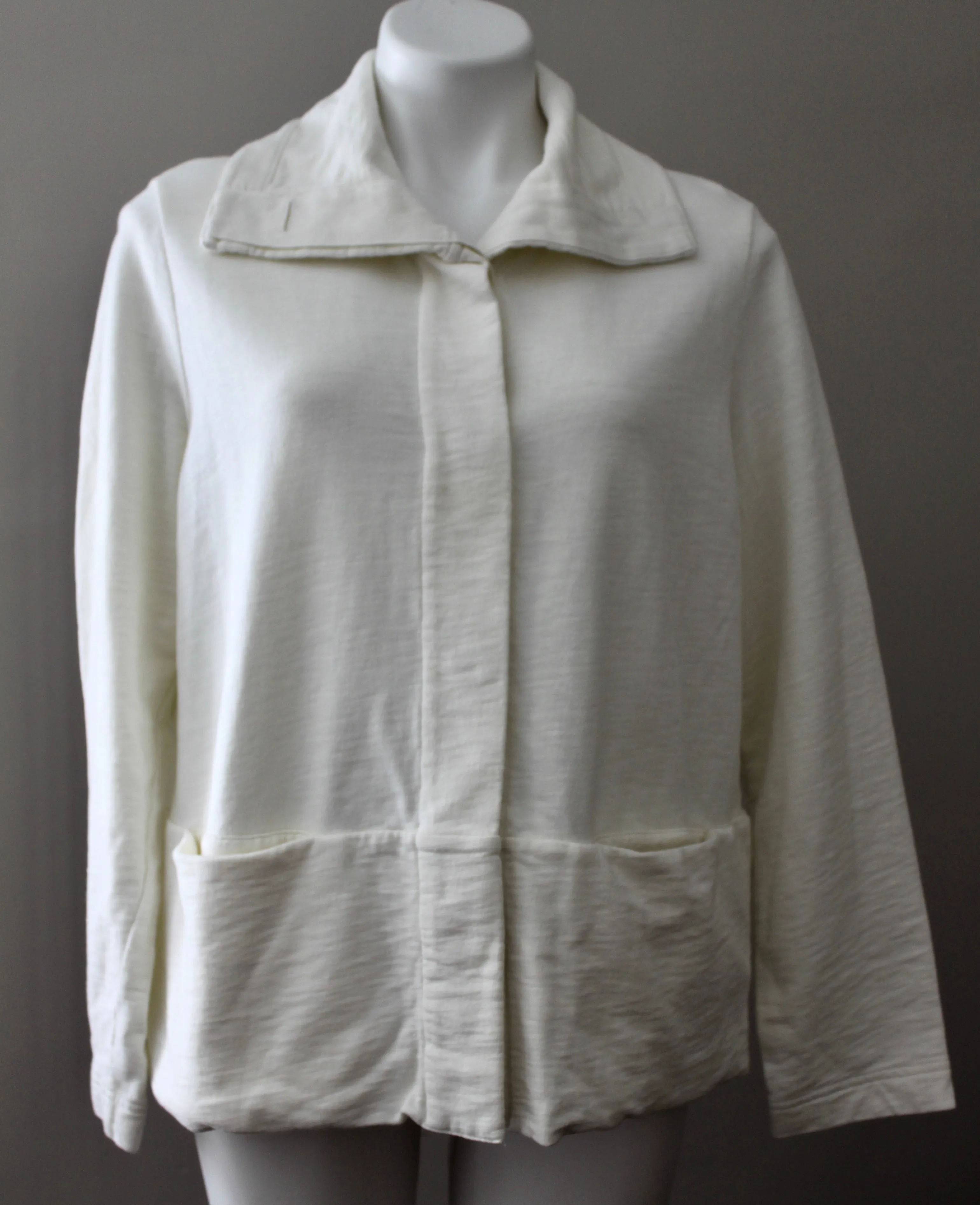 Light Summer Ivory Sweatshirt Jacket