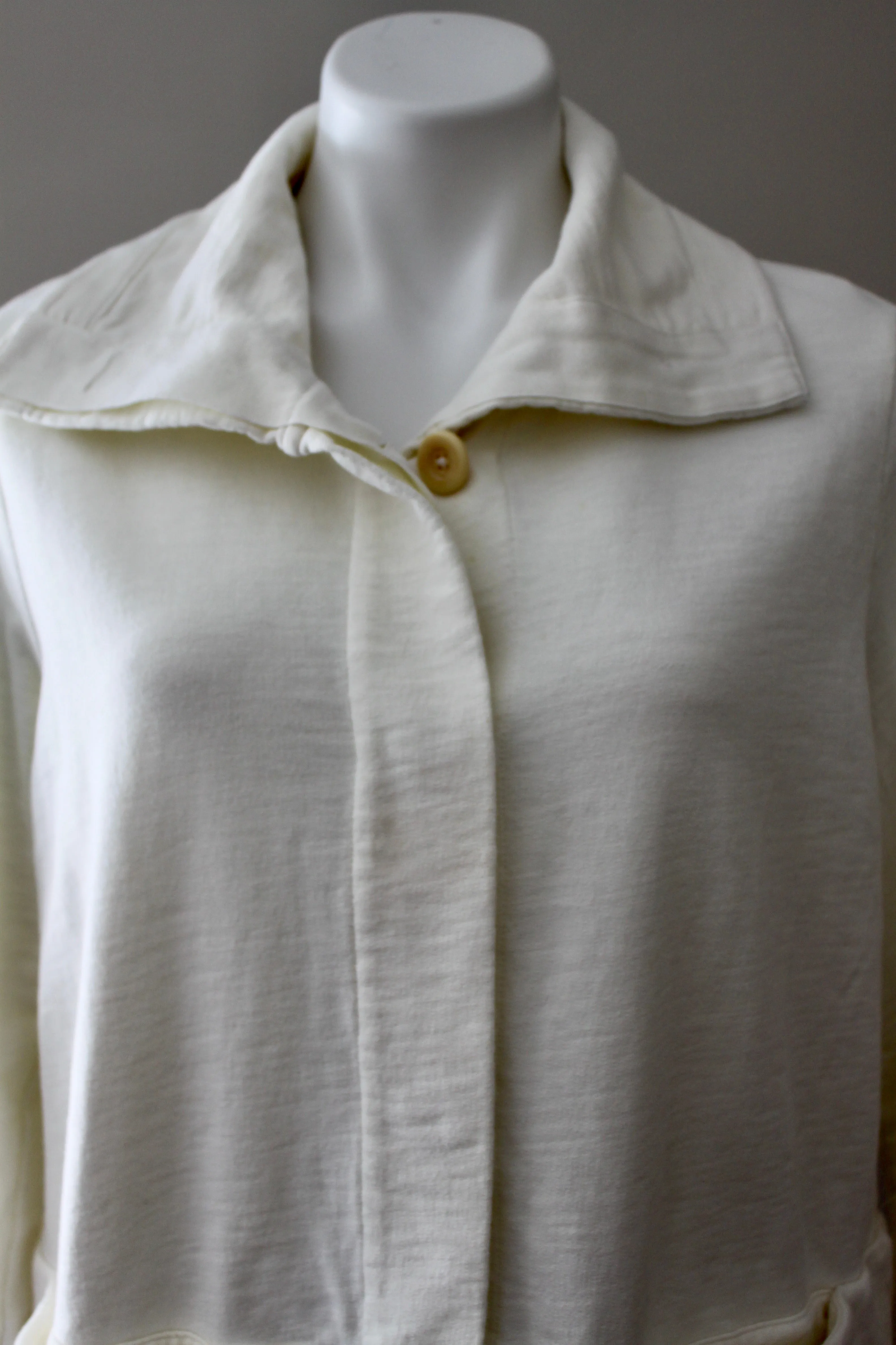 Light Summer Ivory Sweatshirt Jacket