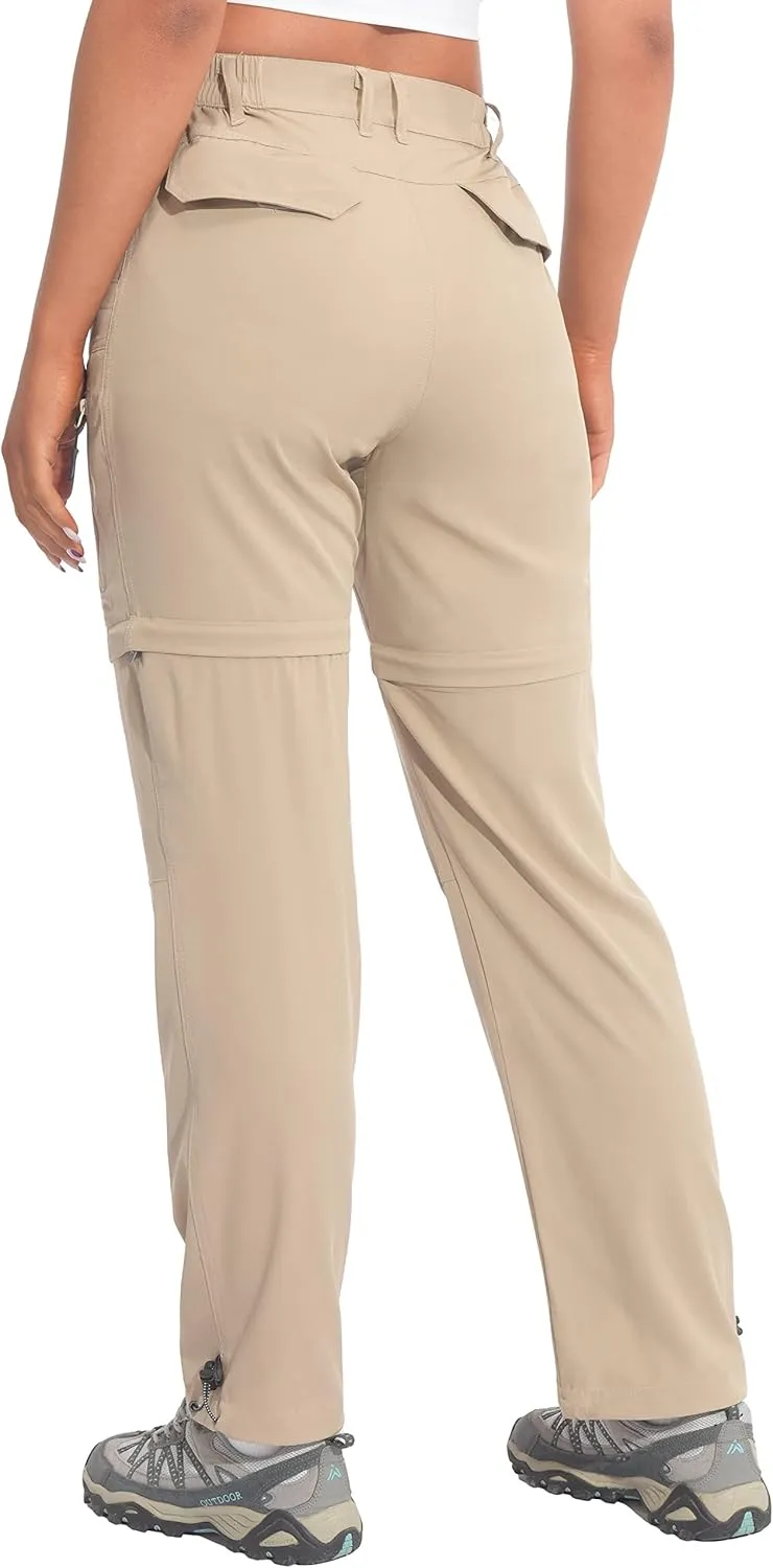 Little Donkey Andy Women's Hiking Zip Off Pants Quick Dry Convertible Shorts UPF 50  Lightweight Outdoor Fishing Safari Pants