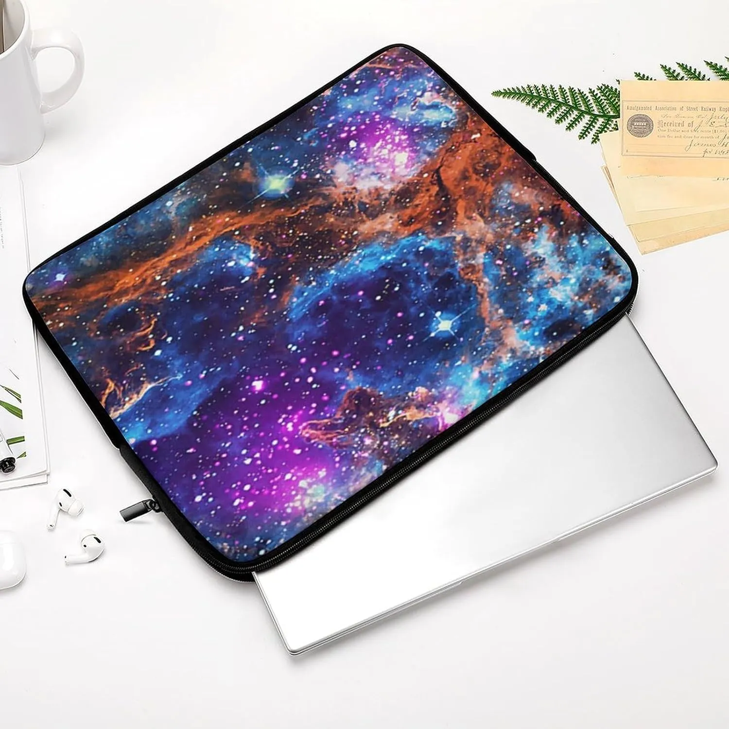 Lobster Nebula Space Personalized Laptop Bag Business Casual Laptop Case Slim Computer Bag Briefcase
