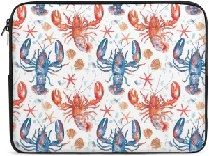 Lobster Starfish Shell Personalized Laptop Bag Business Casual Laptop Cases Slim Computer Bag Briefcase