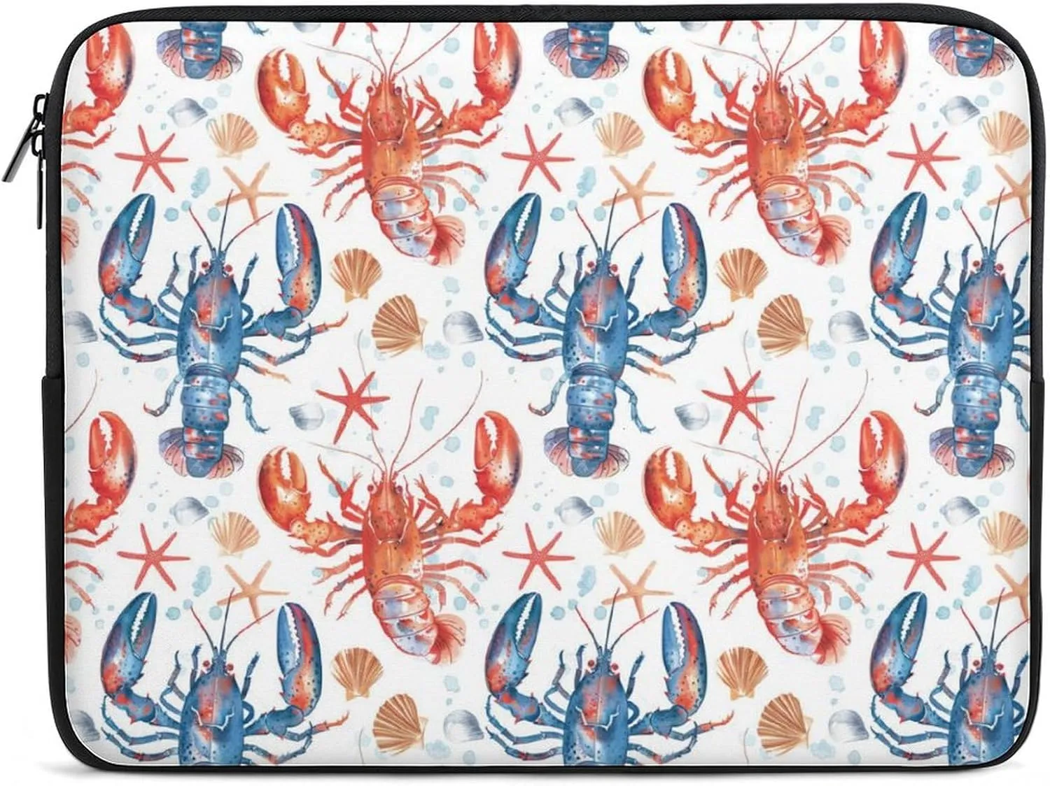 Lobster Starfish Shell Personalized Laptop Bag Business Casual Laptop Cases Slim Computer Bag Briefcase