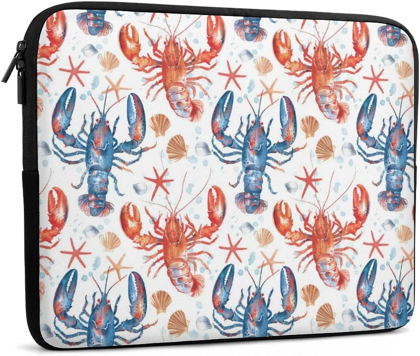 Lobster Starfish Shell Personalized Laptop Bag Business Casual Laptop Cases Slim Computer Bag Briefcase