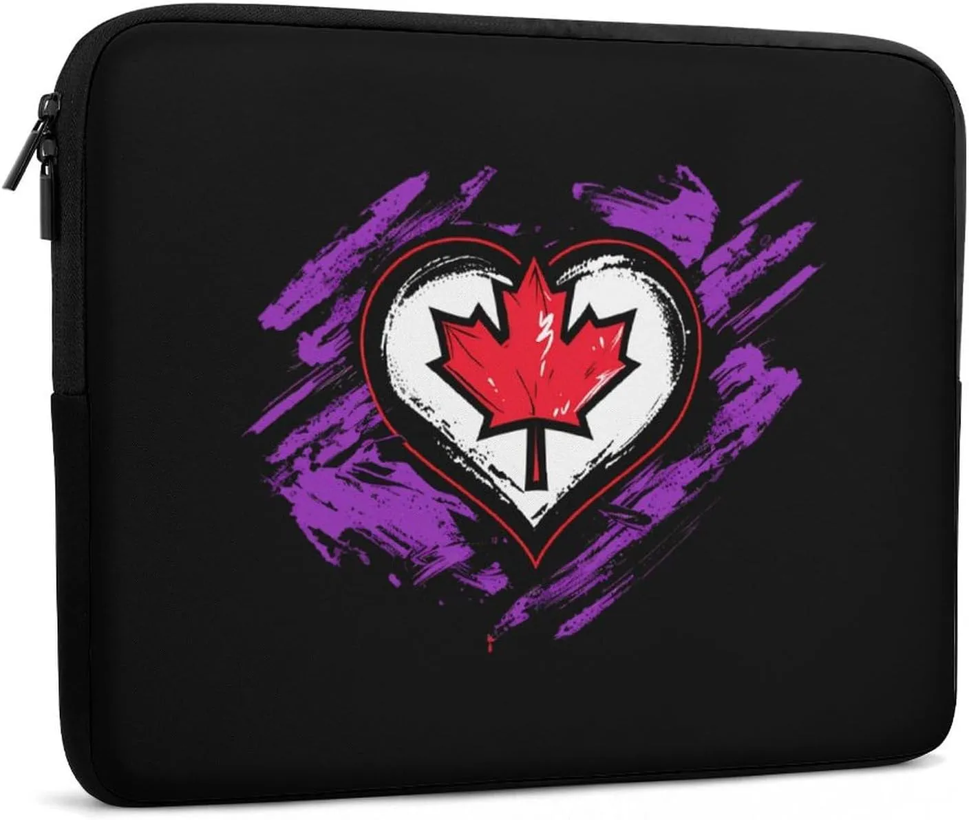 Love Canada Canadians Heart Personalized Laptop Bag Business Casual Laptop Cases Slim Computer Bag Briefcase
