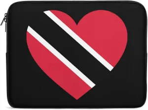 Love Trinidad And Tobago Personalized Laptop Bag Business Casual Laptop Case Slim Computer Bag Briefcase