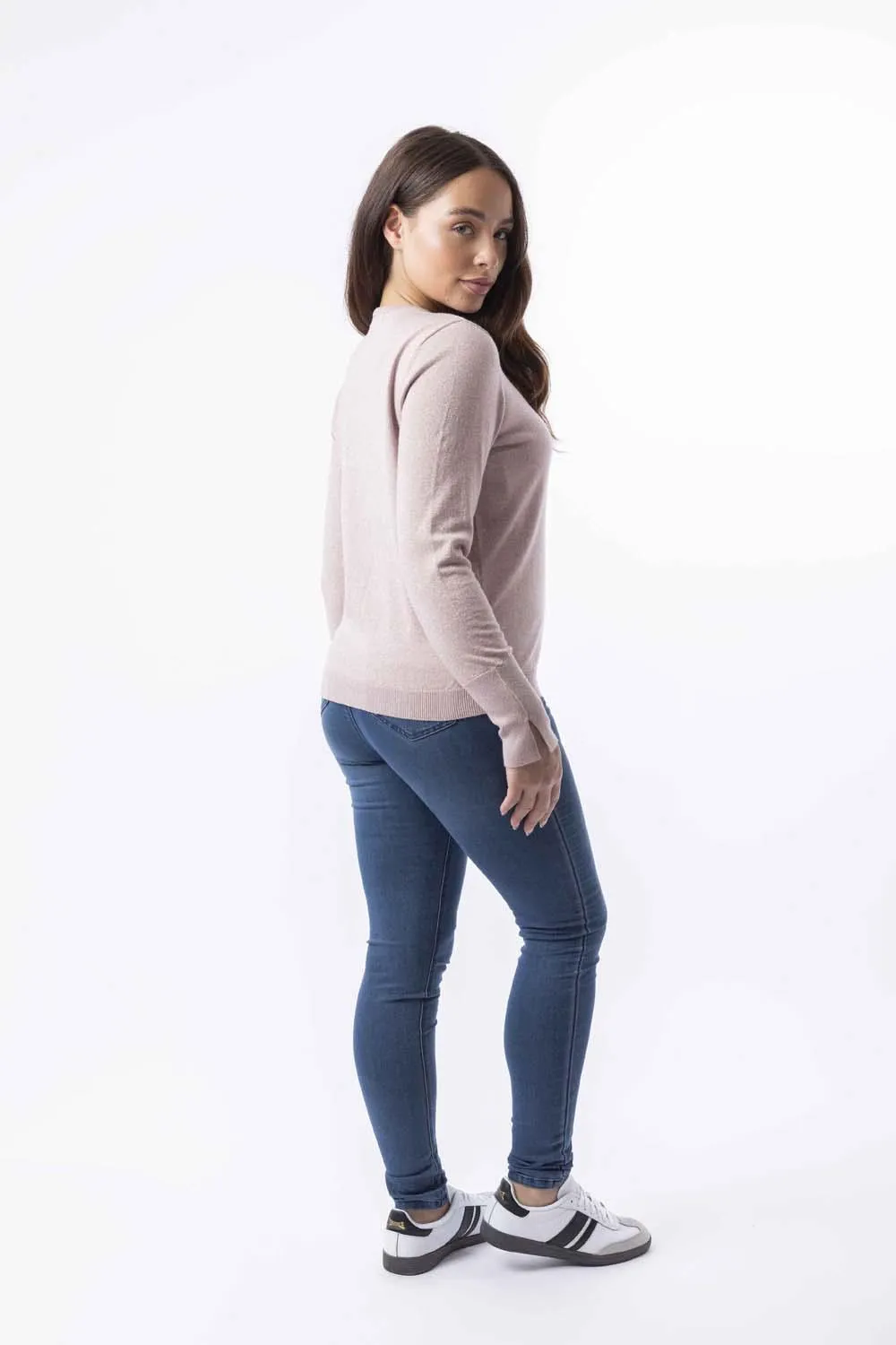 Lurex Knit Viscose Blend Classic Shimmer Festive Jumper