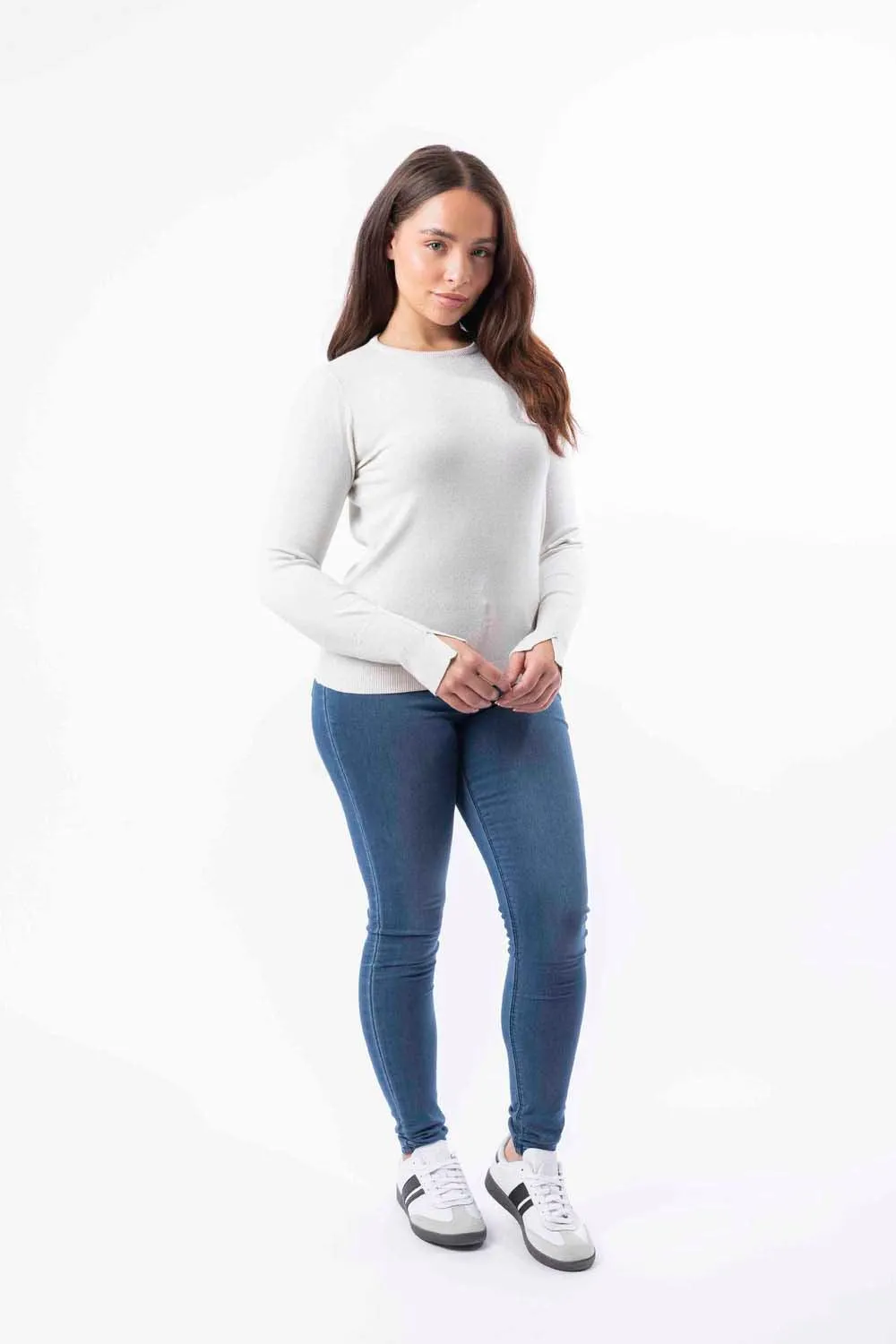 Lurex Knit Viscose Blend Classic Shimmer Festive Jumper