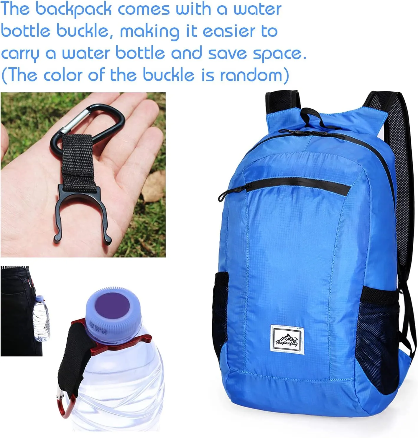 Lywencom Hiking Backpack,Ultra-Light 20L Waterproof Folding Sports Lightweight Waterproof Backpack Suitable for Outdoor Camping Picnic (blue)