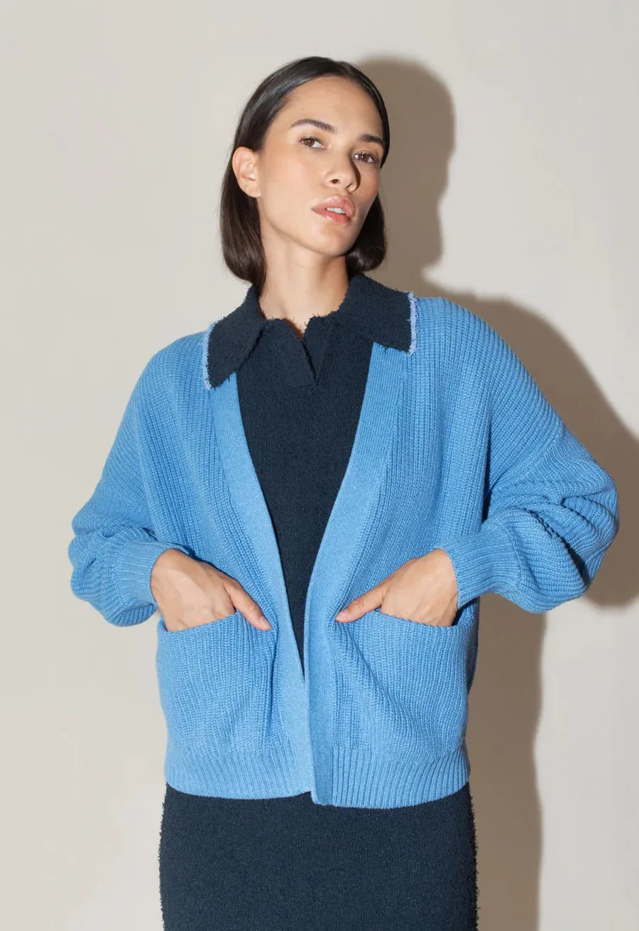 Mali Oversized Cardigan - Blue
