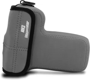 MegaGear MG1824 Ultra Light Neoprene Camera Case Compatible With Nikon Z50 (50-250MM) - Gray, PU Leather