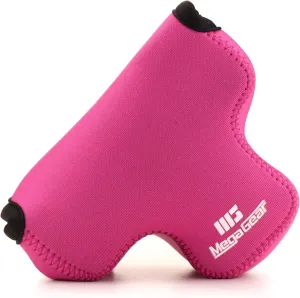 MegaGear MG1891 Ultra Light Neoprene Camera Case Compatible with Fujifilm X-T200 (XC15-45mm) - Hot Pink