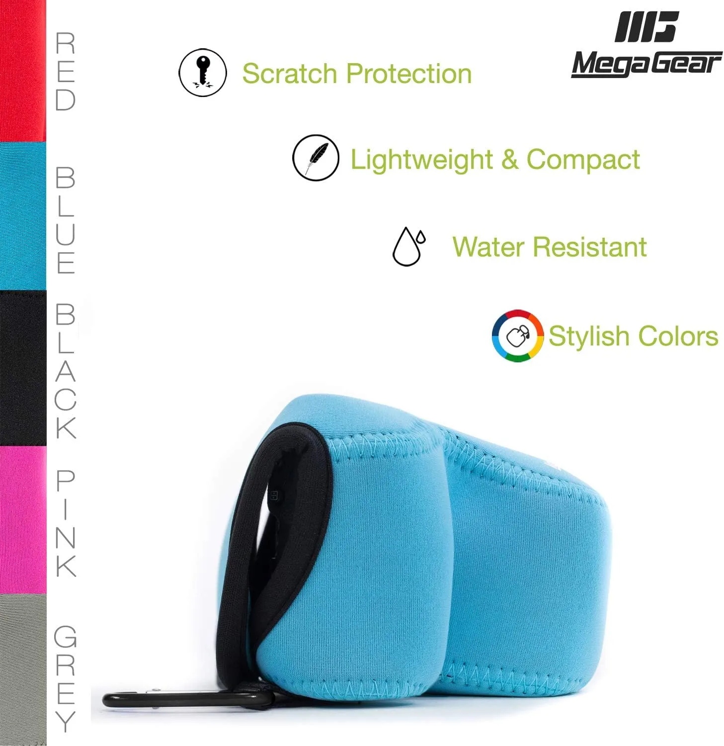 MegaGear MG511 Olympus PEN E-PL9, E-PL8, E-PL7 Ultra Light Neoprene Camera Case - Blue