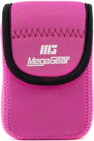 MegaGear MG753 Canon PowerShot SX620 HS, IXUS 180, IXUS 185, IXUS 360 HS, IXUS 190 is, IXUS 170 is, SX610 HS Ultra Light Neoprene Camera Case - Hot Pink