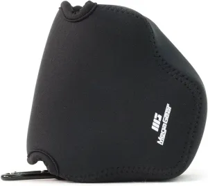 MegaGear ''Ultra Light'' Neoprene Camera Case Bag with Carabiner for Canon PowerShot SX540 HS, SX530 HS, Canon PowerShot SX420 IS, SX410 IS Digital Cameras (Black) - MG505