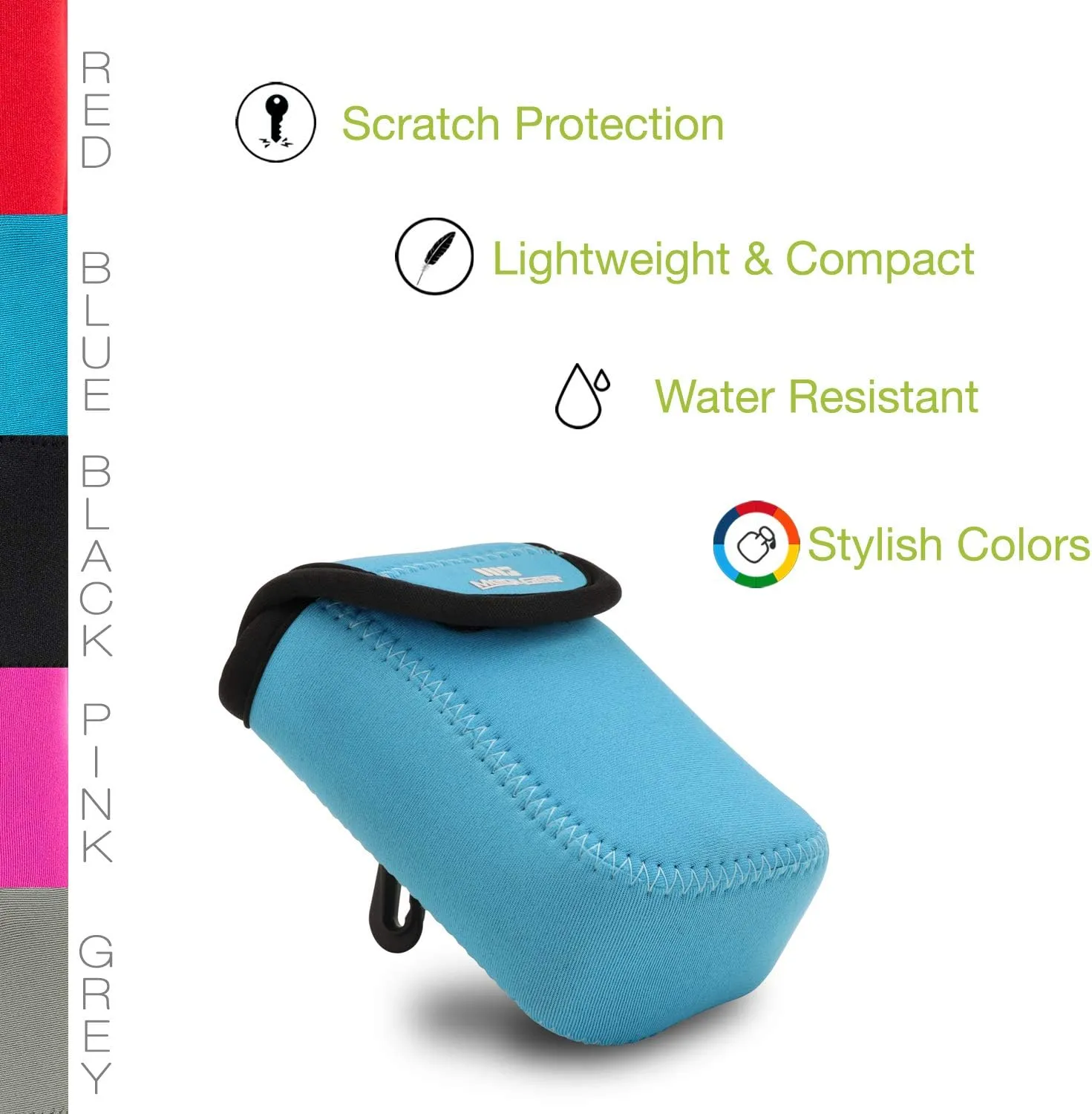 MegaGear Ultra Light Neoprene Camera Case compatible with Canon PowerShot G7 X Mark III, G5 X Mark II, G7 X Mark II, Nikon Coolpix AW130, S9900, Canon PowerShot G7 X