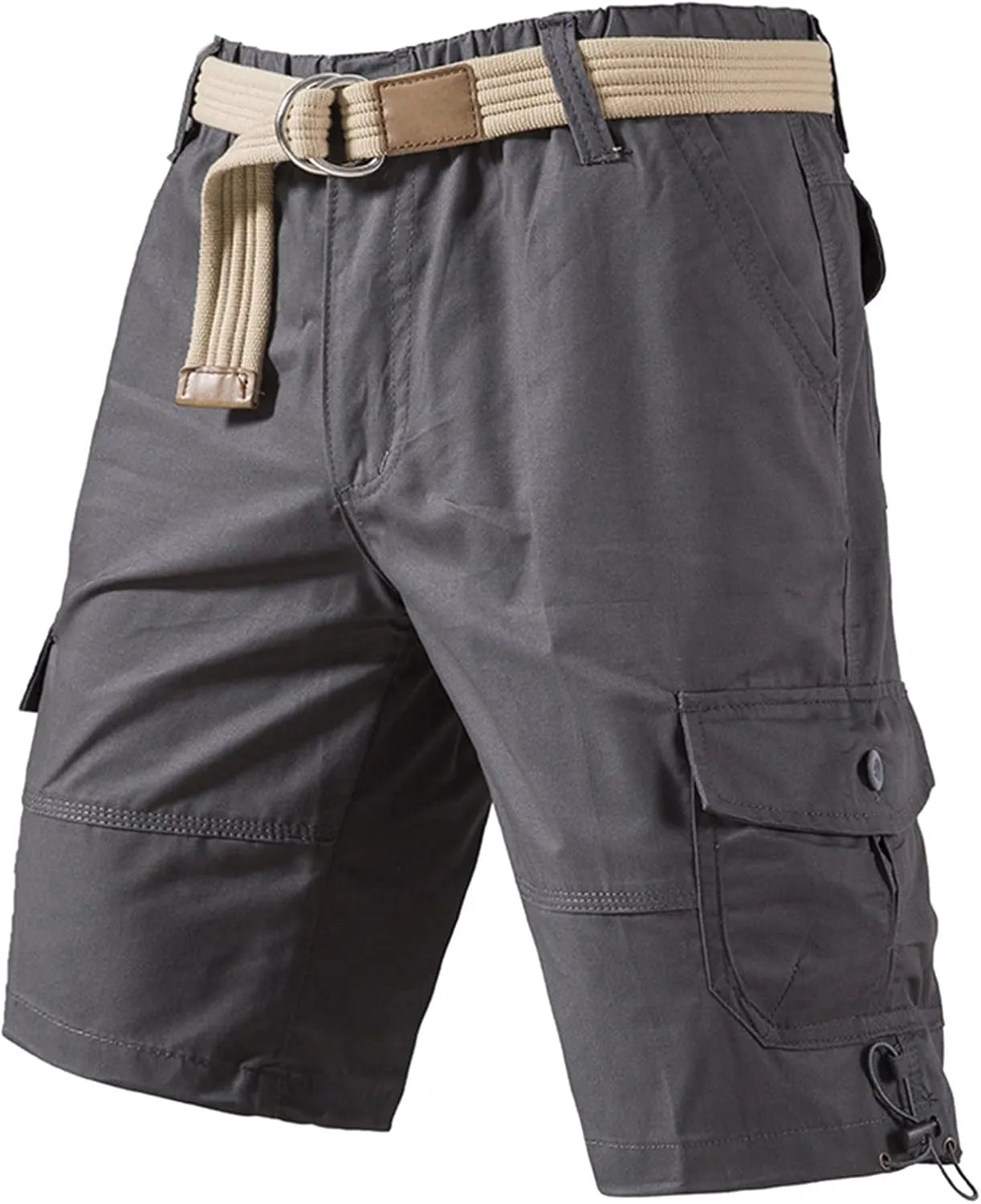 Men's Cargo Shorts Lightweight Wide Leg Multi Pockets Work Athletic Pants Relaxed Fit Outdoor Classic Hiking Short