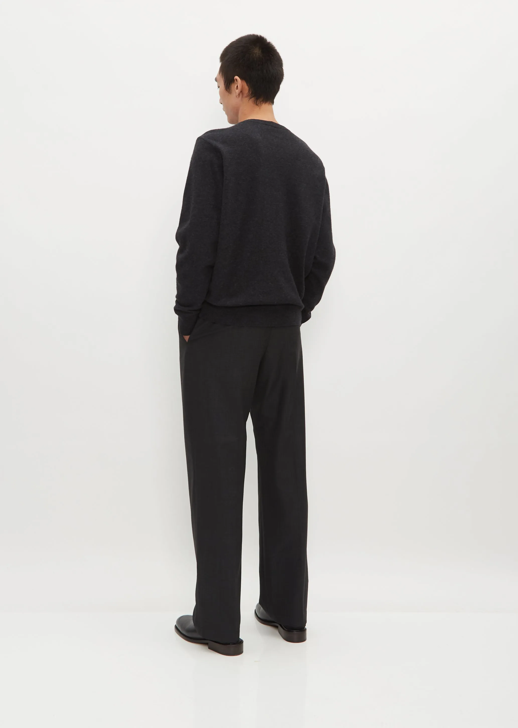 Men's Crew Neck Jumper — Anthracite