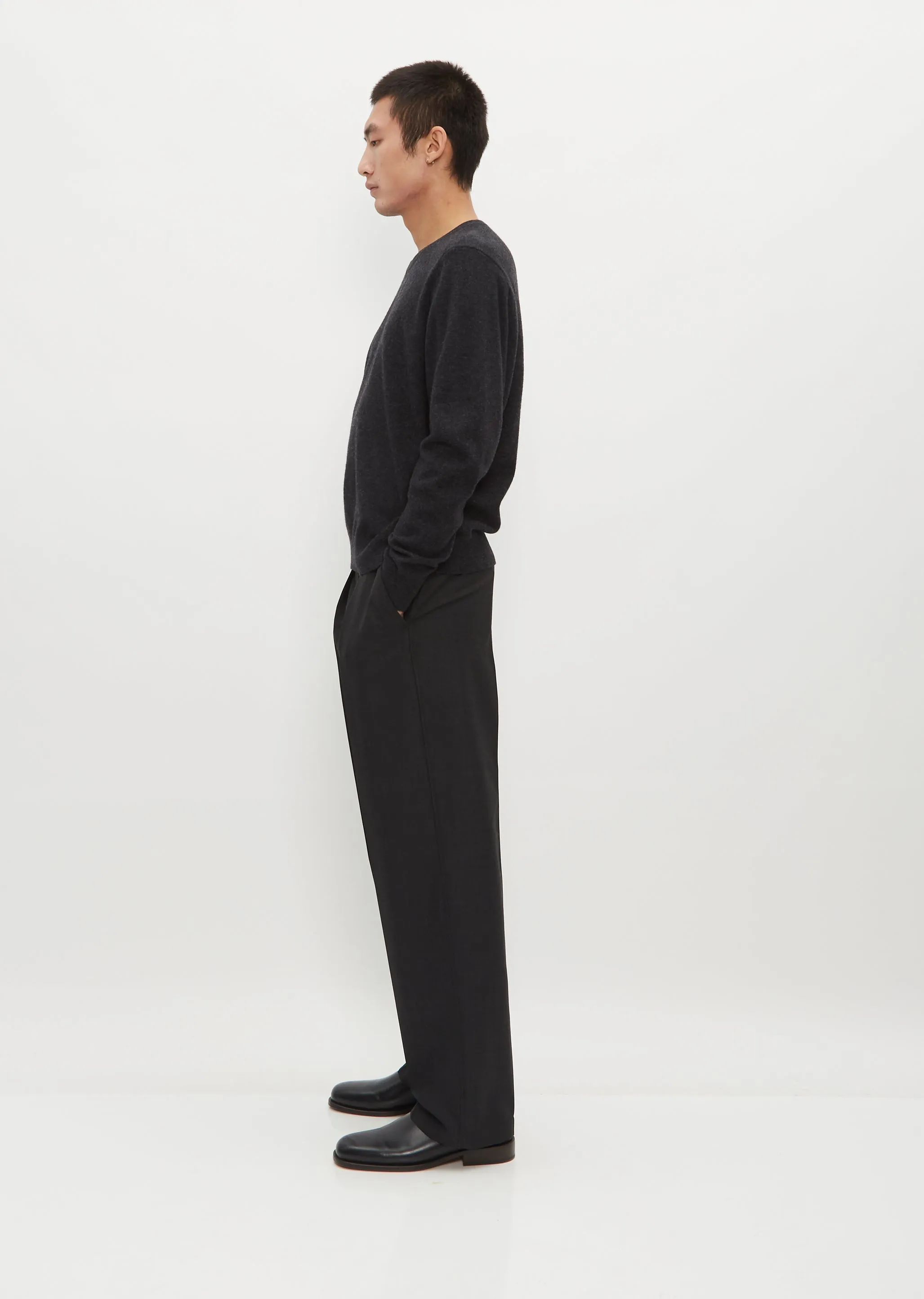 Men's Crew Neck Jumper — Anthracite