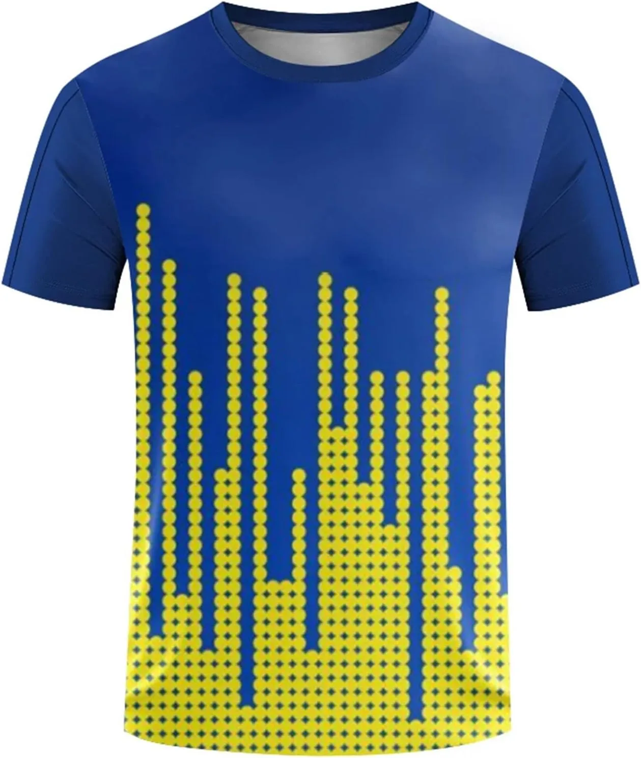 Men's Quick-Dry Badminton T-Shirt, Loose Casual Outdoor Sportswear