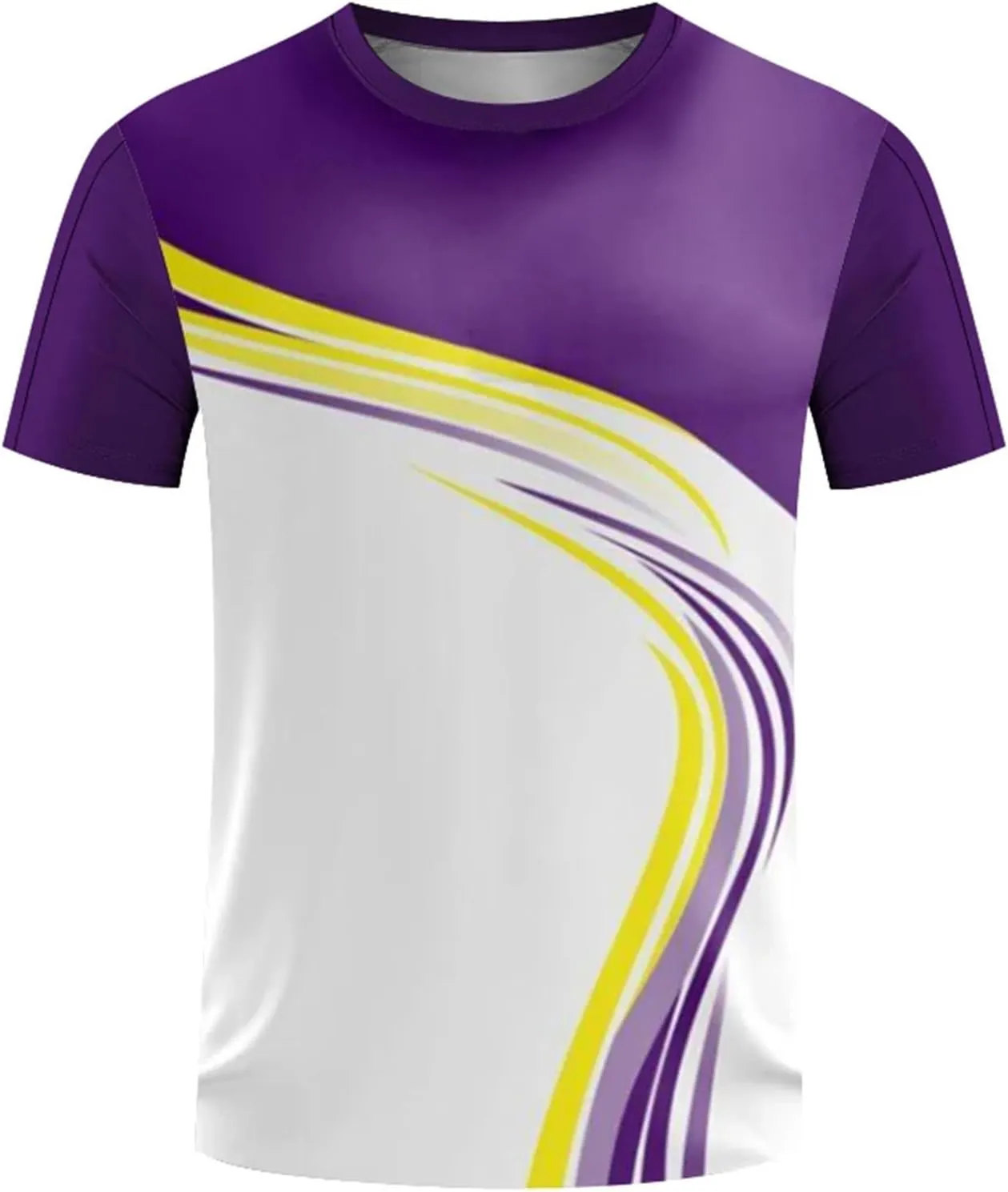 Men's Quick-Dry Badminton T-Shirt, Loose Casual Outdoor Sportswear