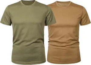 Men's Tactical Training T-Shirt, Quick-Dry Oversized Casual Streetwear