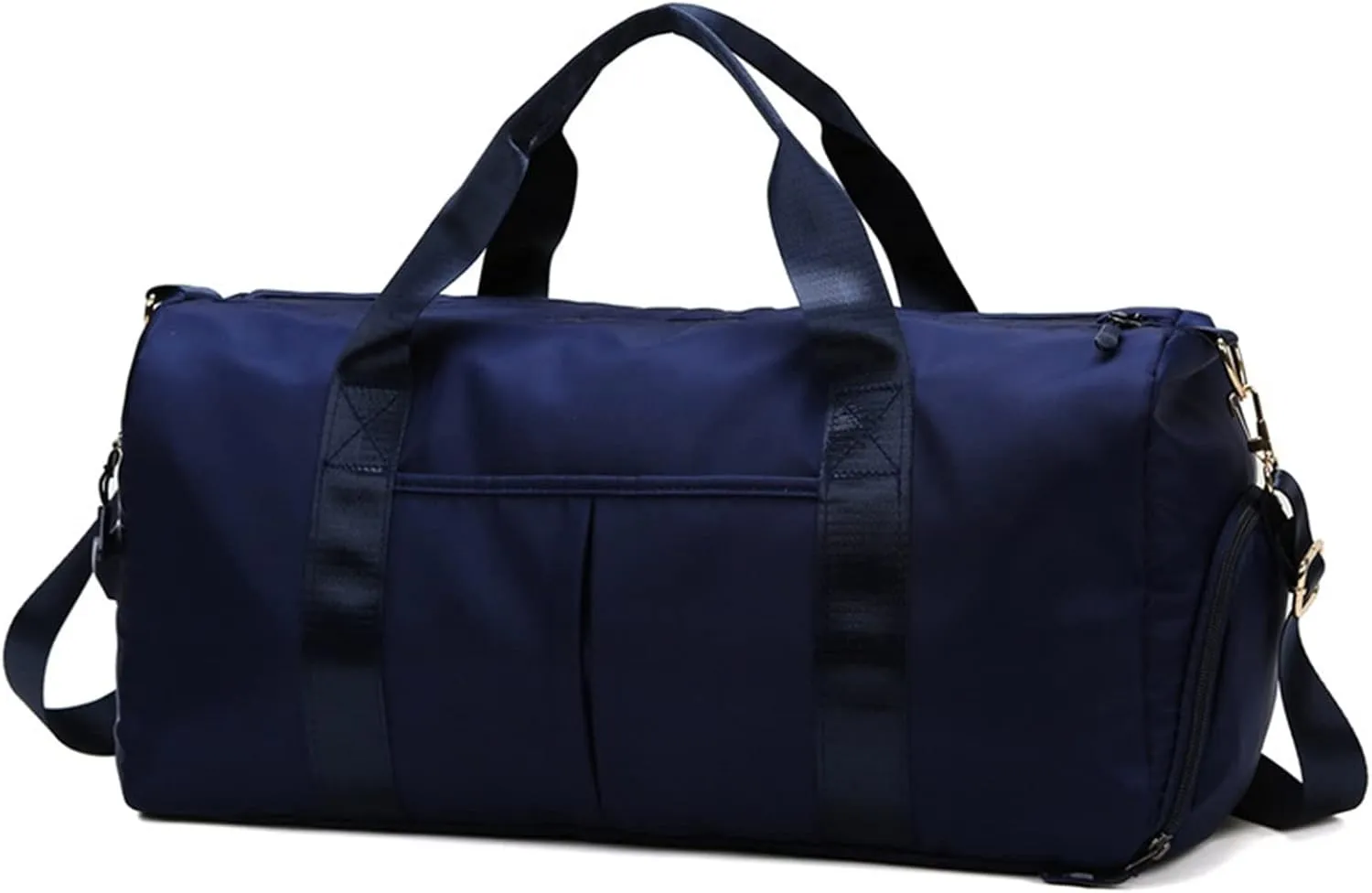 Men's Women's Handbag with Shoe Compartment Waterproof Nylon Outdoor Sports Fitness Yoga Ultra Light Travel Bag (Dark Blue)