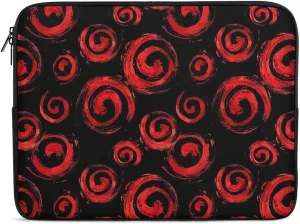 Mexican Abstract Red Circle Personalized Laptop Bag Business Casual Laptop Cases Slim Computer Bag Briefcase