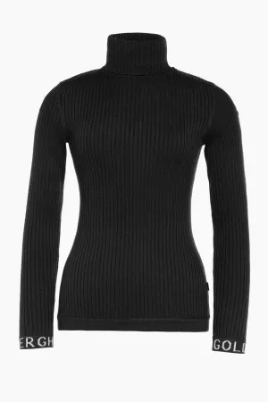 Mira Long Sleeve Knit Sweater Black