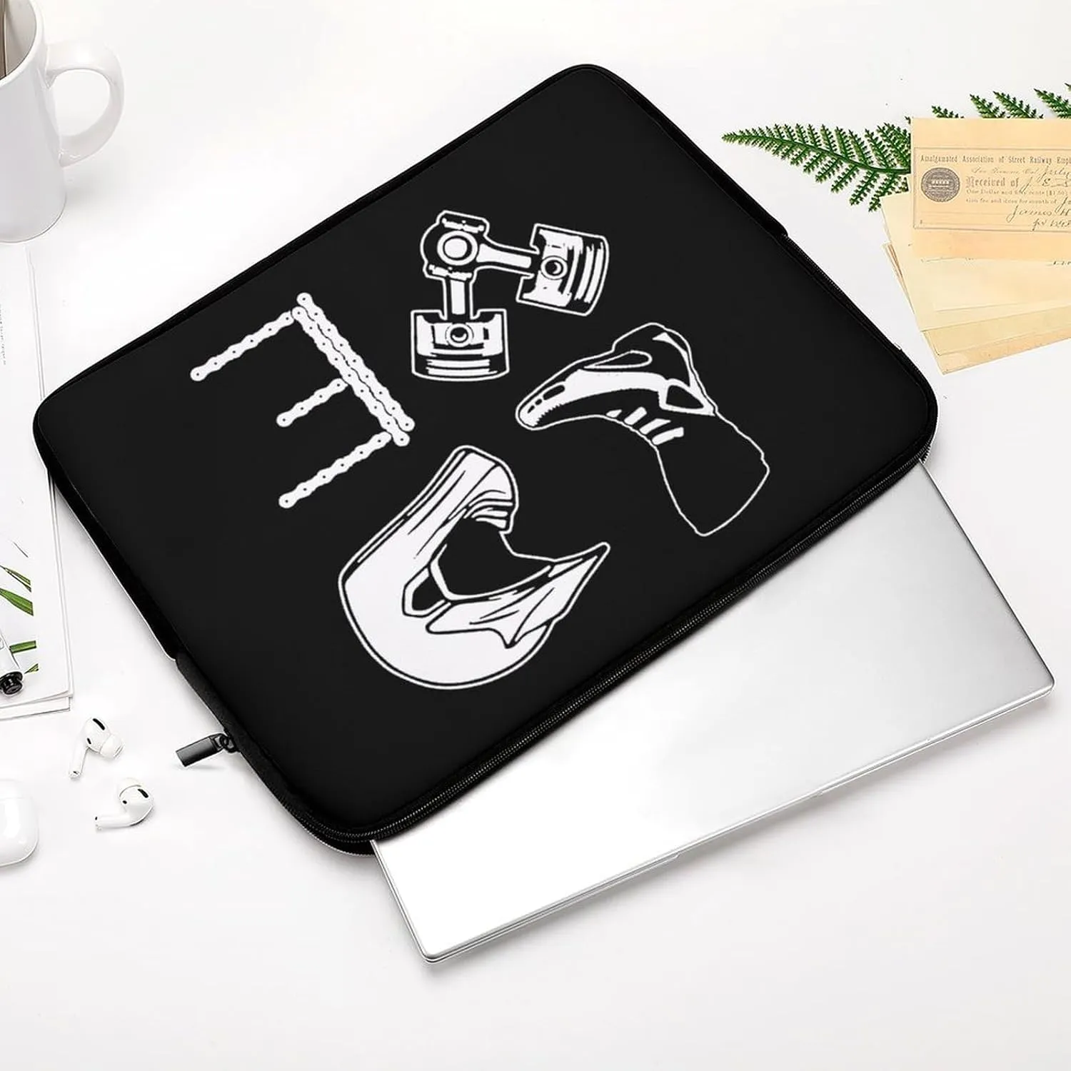 Motocross Love Personalized Laptop Bag Business Casual Laptop Case Slim Computer Bag Briefcase