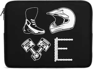 Motocross Love Personalized Laptop Bag Business Casual Laptop Case Slim Computer Bag Briefcase