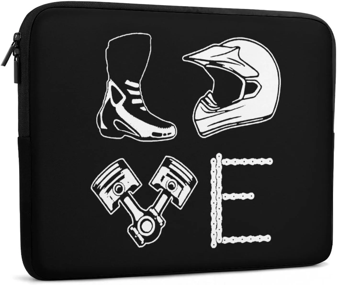 Motocross Love Personalized Laptop Bag Business Casual Laptop Case Slim Computer Bag Briefcase