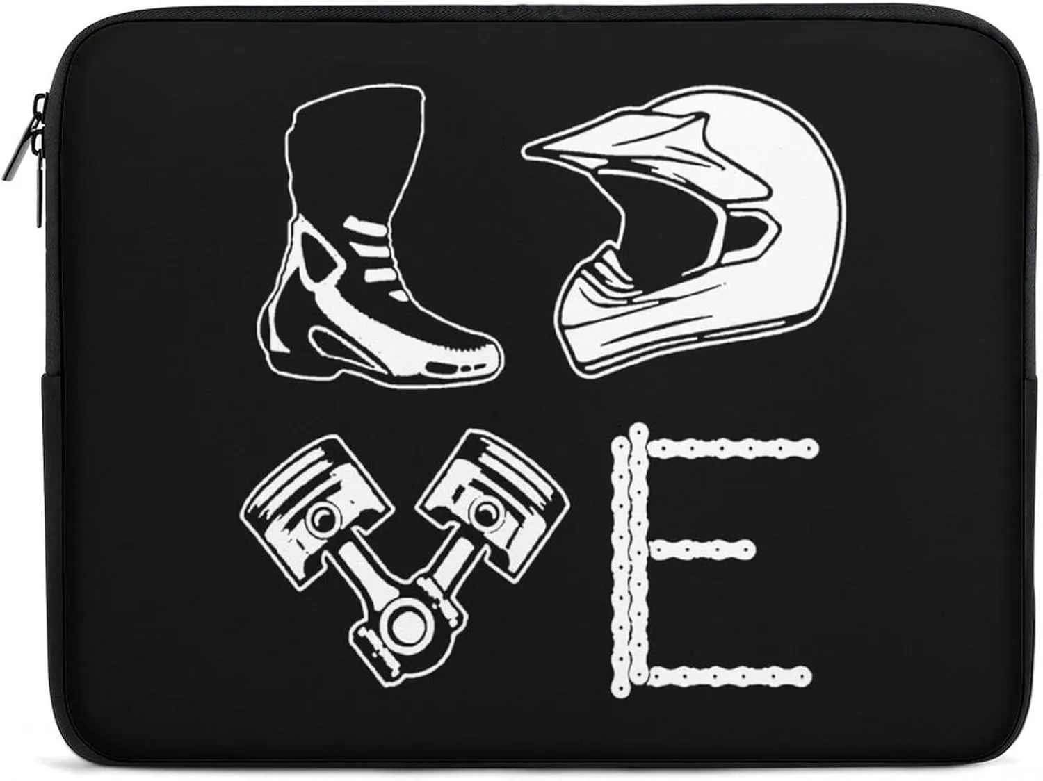 Motocross Love Personalized Laptop Bag Business Casual Laptop Case Slim Computer Bag Briefcase
