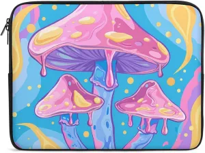 Mushrooms Magic Psychedelic Personalized Laptop Bag Business Casual Laptop Cases Slim Computer Bag Briefcase