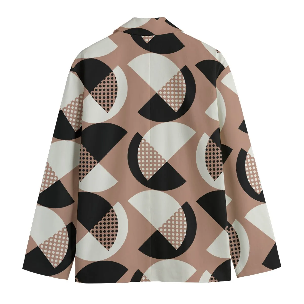 Mystic Hues Casual Flat Lapel Collar Blazer