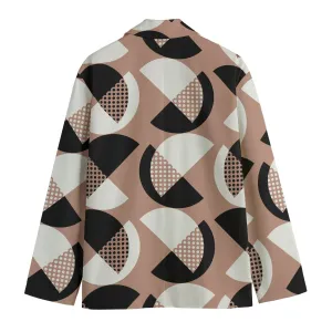 Mystic Hues Casual Flat Lapel Collar Blazer