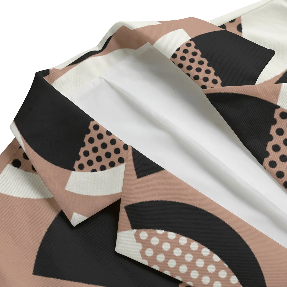 Mystic Hues Casual Flat Lapel Collar Blazer