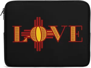 New Mexico Flag Love Personalized Laptop Bag Business Casual Laptop Case Slim Computer Bag Briefcase
