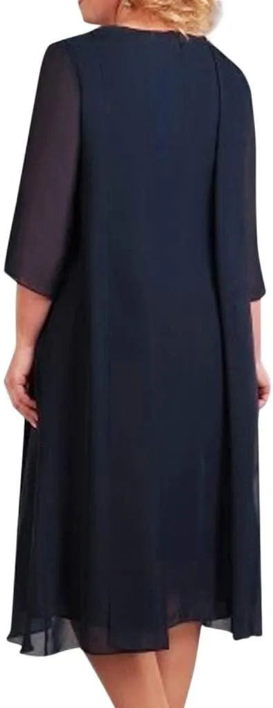 NREALY Vestido Womens Plus Size Sequin Short Midi Dress Ladies Cocktail Evening Party Dress