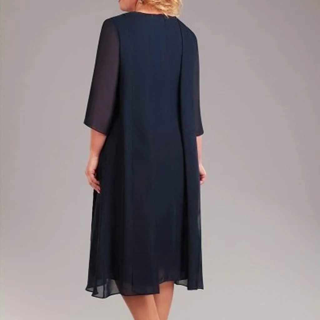 NREALY Vestido Womens Plus Size Sequin Short Midi Dress Ladies Cocktail Evening Party Dress