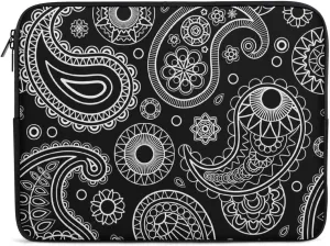 Paisley Pattern Personalized Laptop Bag Business Casual Laptop Case Slim Computer Bag Briefcase
