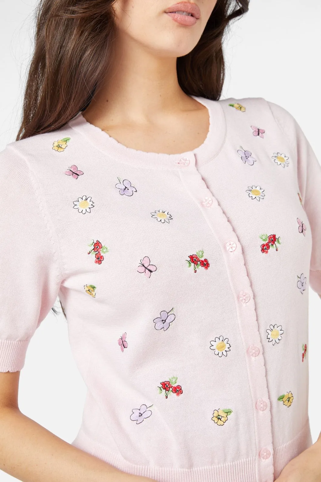 Papillon Embroidered Cardi