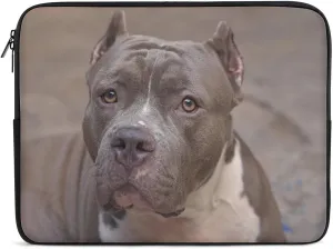 Pit Bull Dog Personalized Laptop Bag Business Casual Laptop Case Slim Computer Bag Briefcase