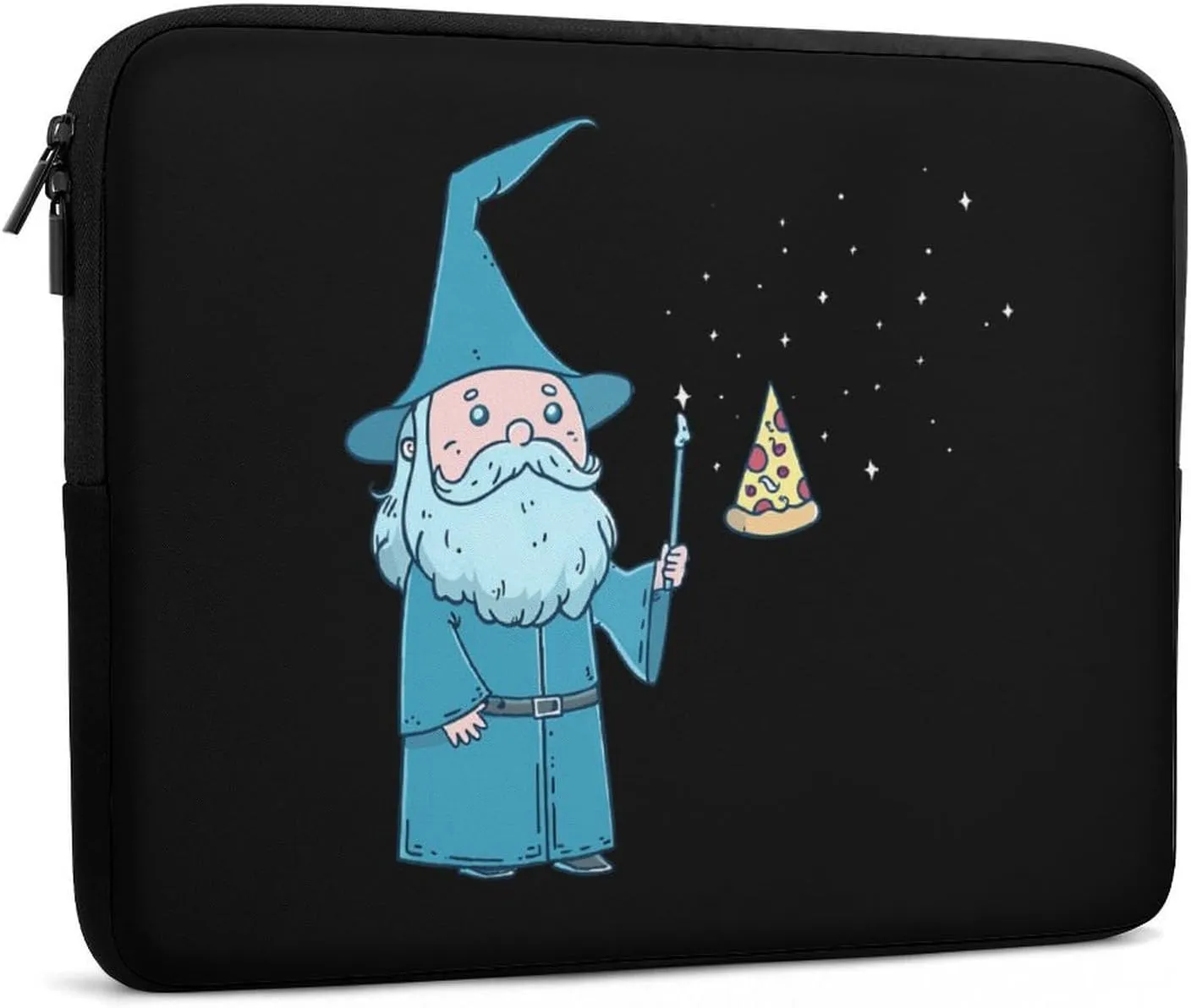Pizza Wizzard Personalized Laptop Bag Business Casual Laptop Cases Slim Computer Bag Briefcase