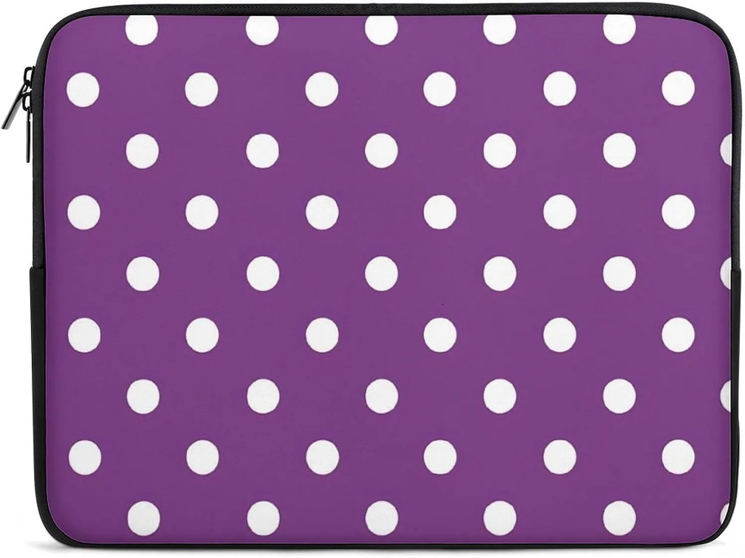 Purple White Polka Dots Personalized Laptop Bag Business Casual Laptop Cases Slim Computer Bag Briefcase