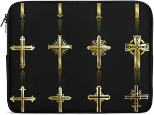 Religious Cross Personalized Laptop Bag Business Casual Laptop Case Slim Computer Bag Briefcase